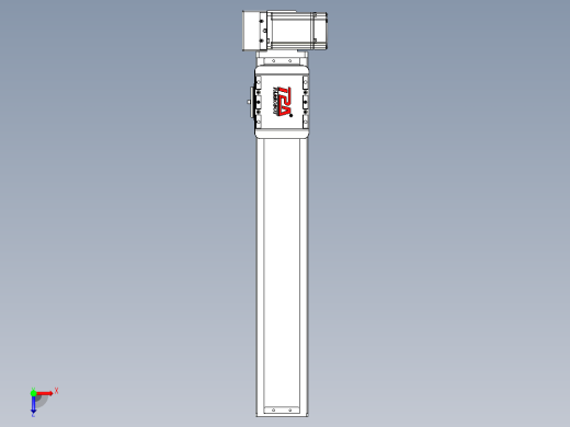 同步带全封闭直线模组TPA-HCB-85D-90-L400-RU-C-P20-N3俯视缩略图