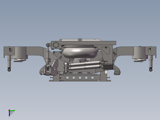 crh380动力转向架构架及一二系悬挂右视缩略图