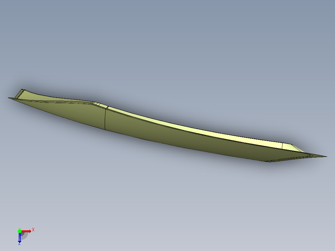 汽车引擎盖--catia俯视图