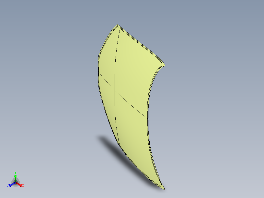 汽车引擎盖--catia正等轴测图