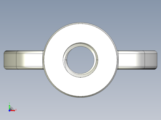 蝶形螺母-WING NUT M6 x 1mm Thread.IGS前视缩略图