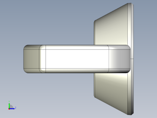 蝶形螺母-WING NUT M6 x 1mm Thread.IGS左视缩略图