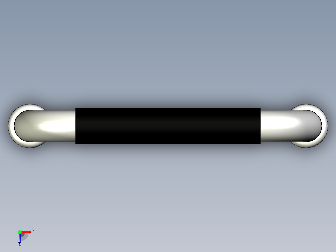 取手(鋼材)SS-3D多系列多零件图纸模型俯视图