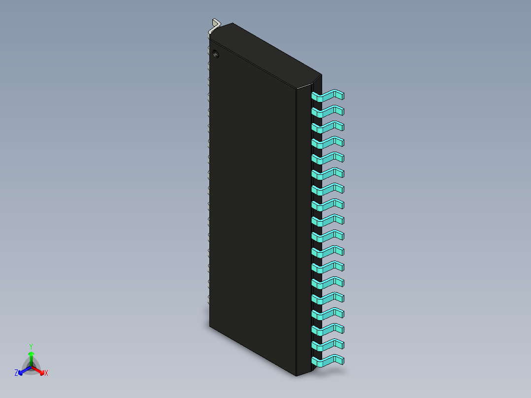 元器件3D封装SOIC36X53主视图