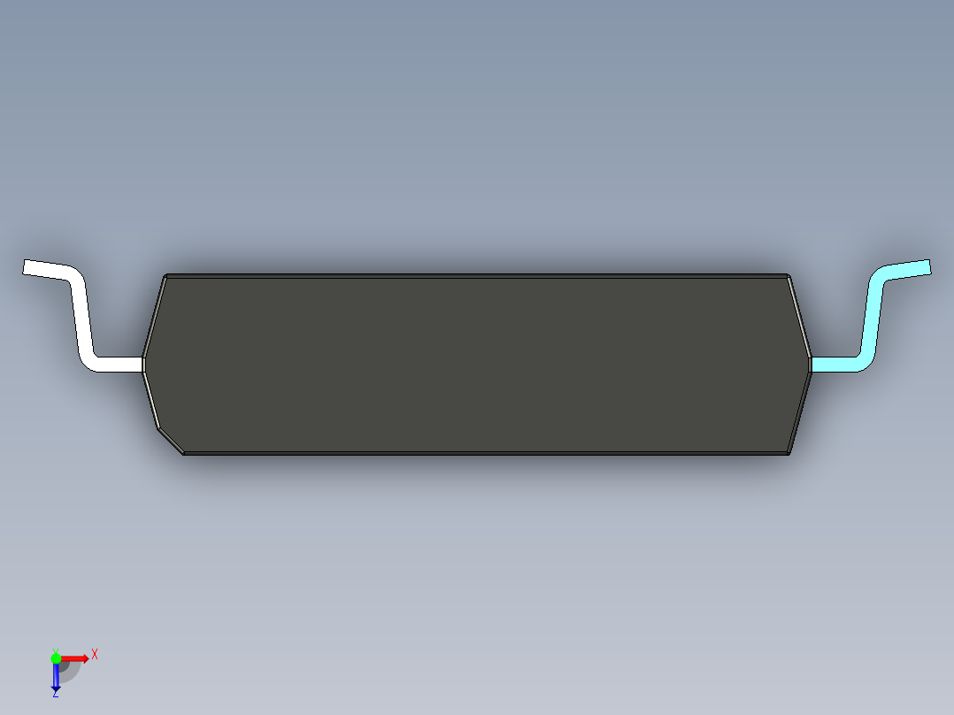 元器件3D封装SOIC36X53俯视图