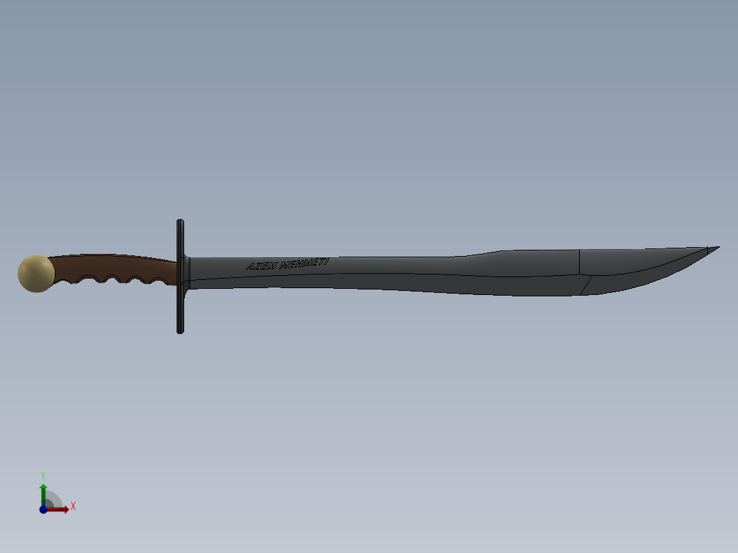 剑、宝剑(196)前视图