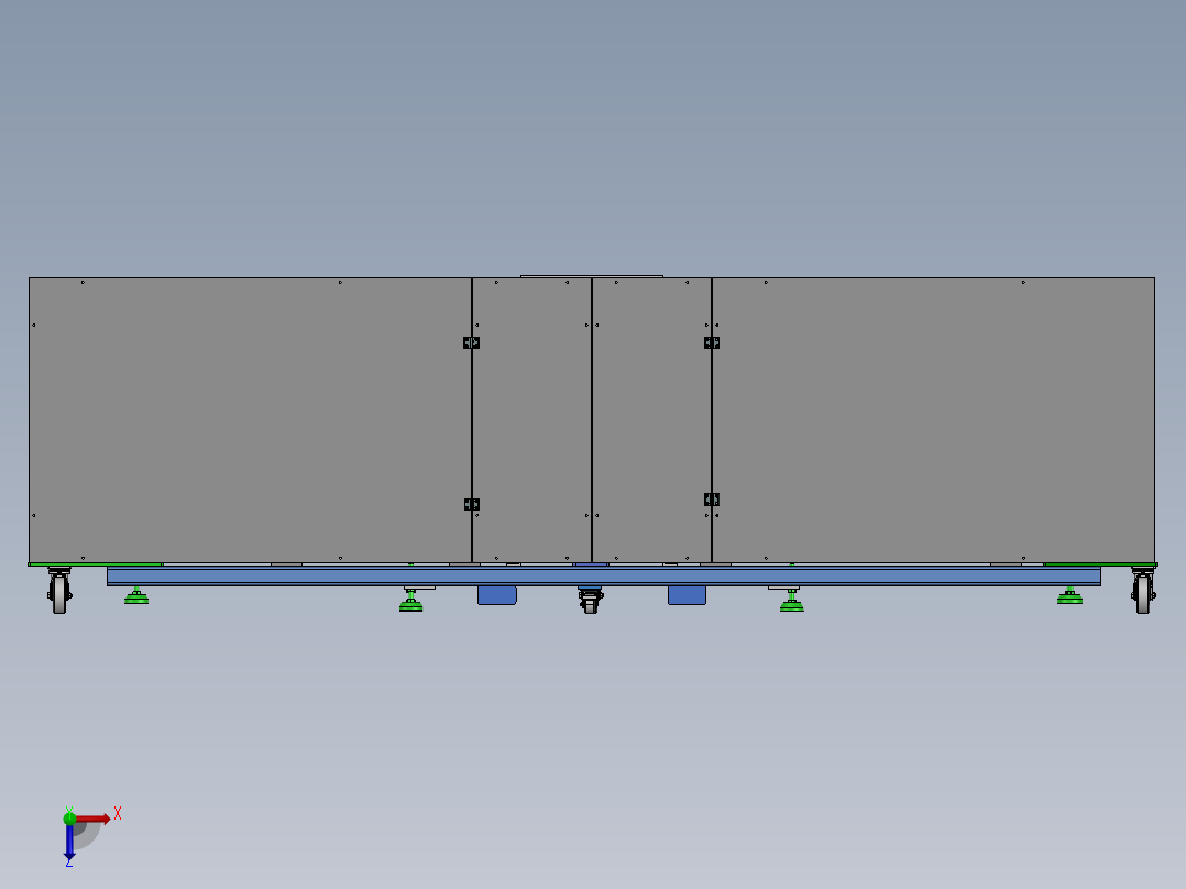 排气管气密设备sw20俯视图