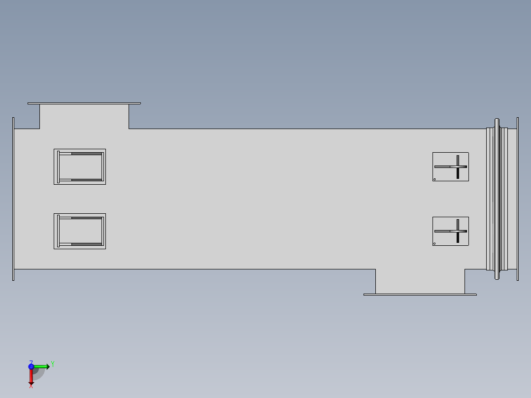 烟雾净化器前视图