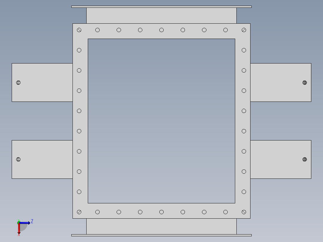 烟雾净化器左视图