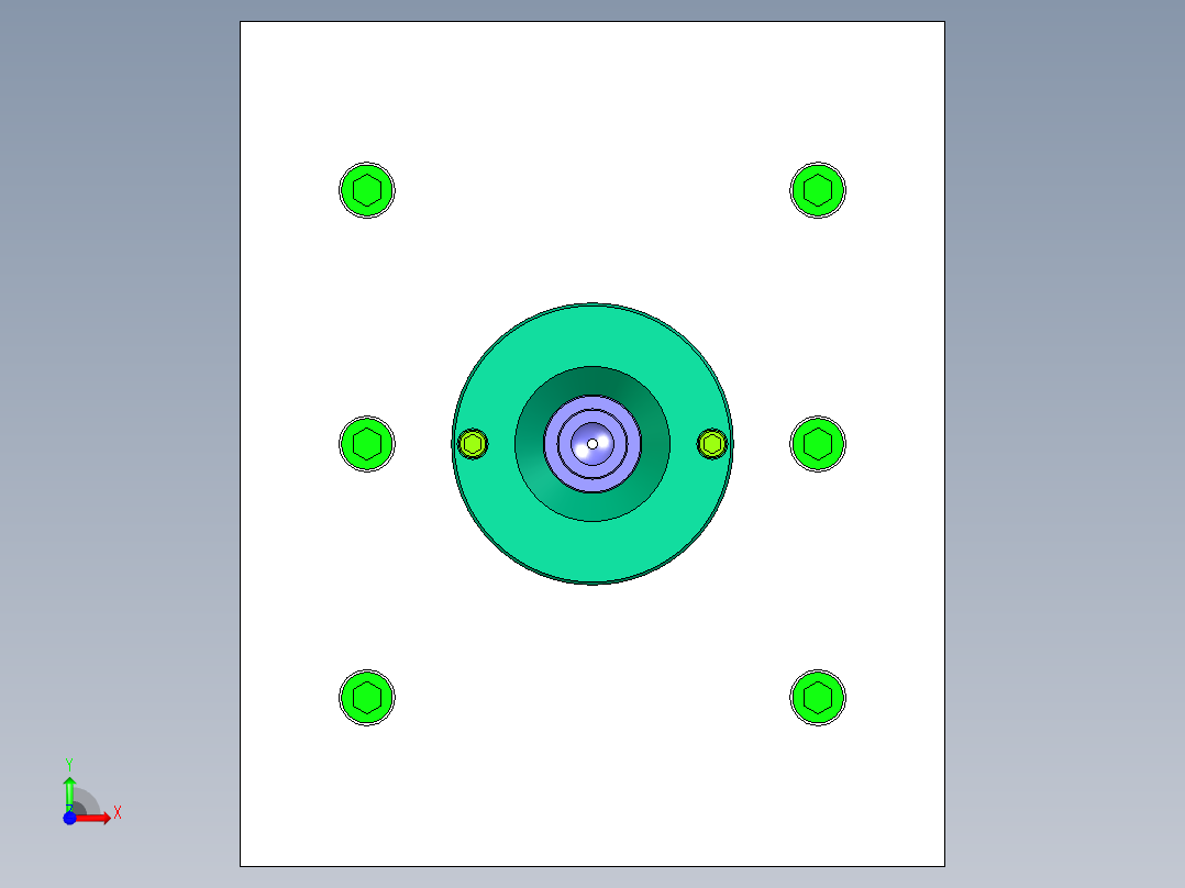 旋钮注塑模具设计前视图
