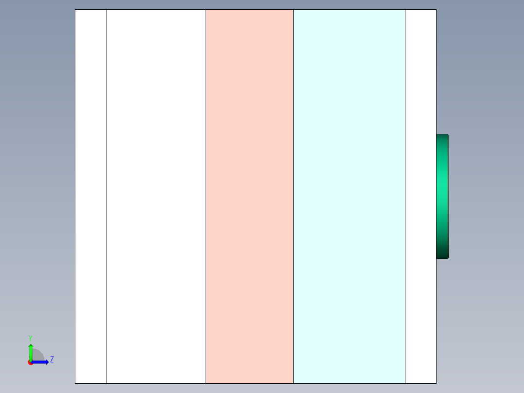 旋钮注塑模具设计左视图