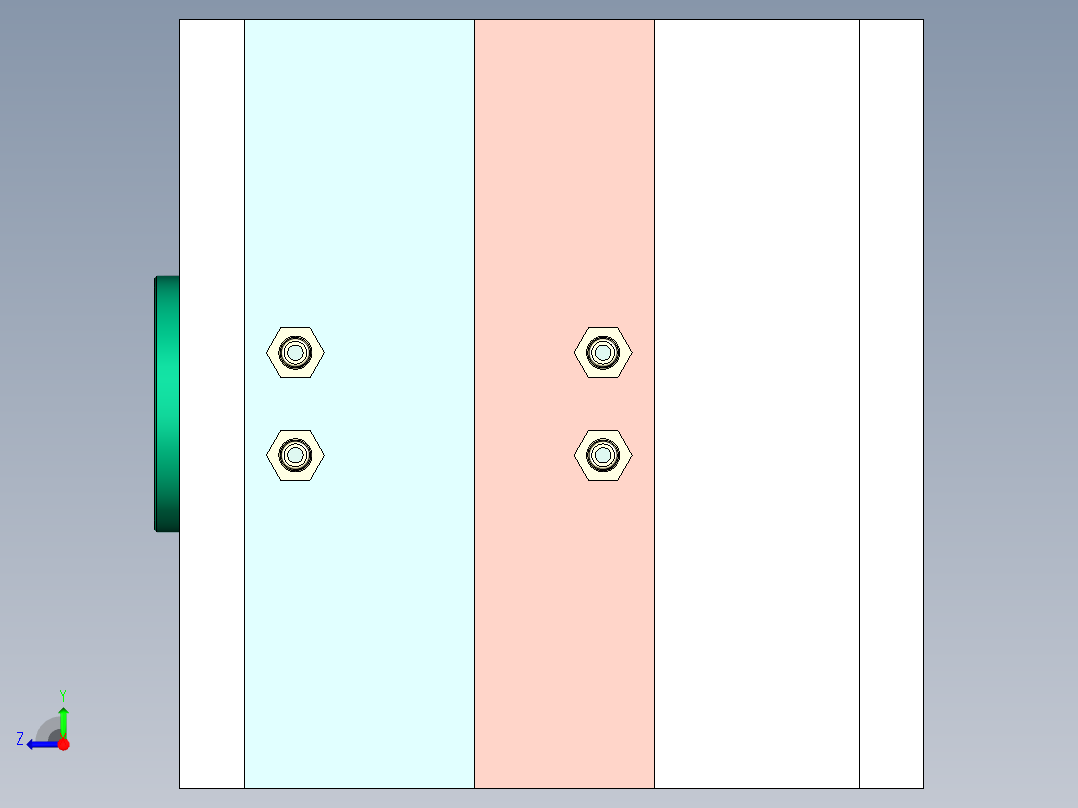 旋钮注塑模具设计右视图