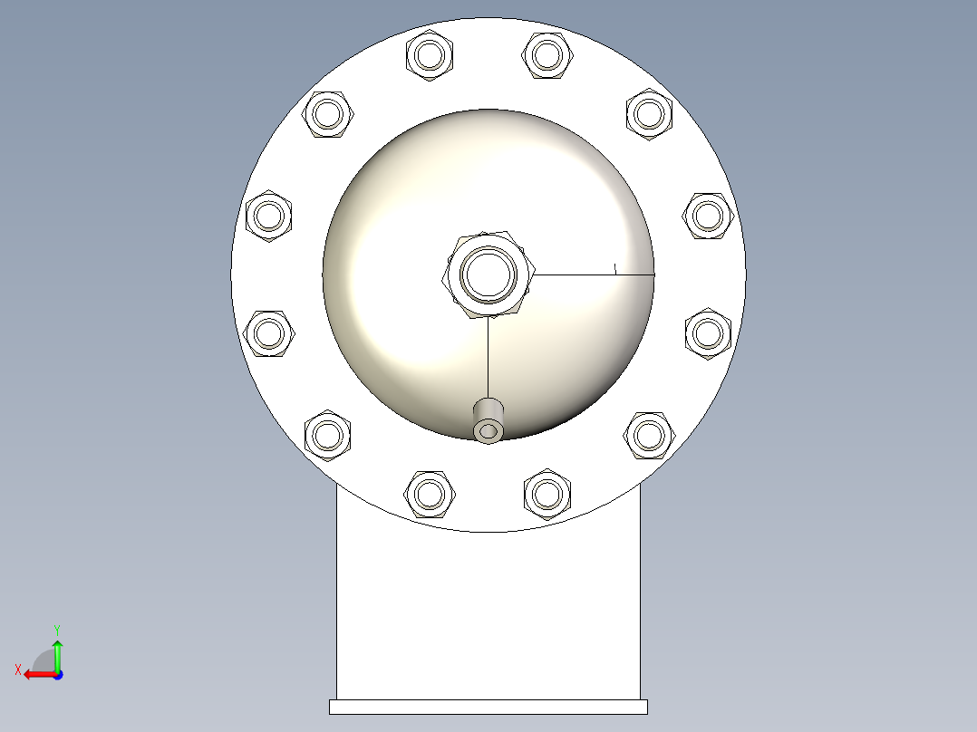 气体冷却器 219x900-DN32后视图