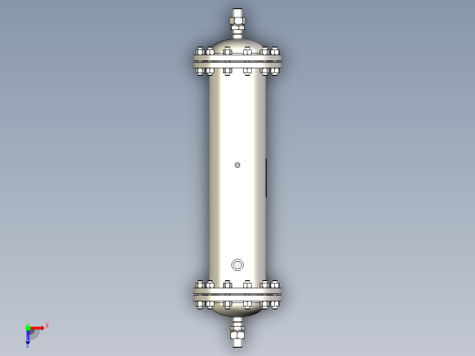 气体冷却器 219x900-DN32俯视缩略图