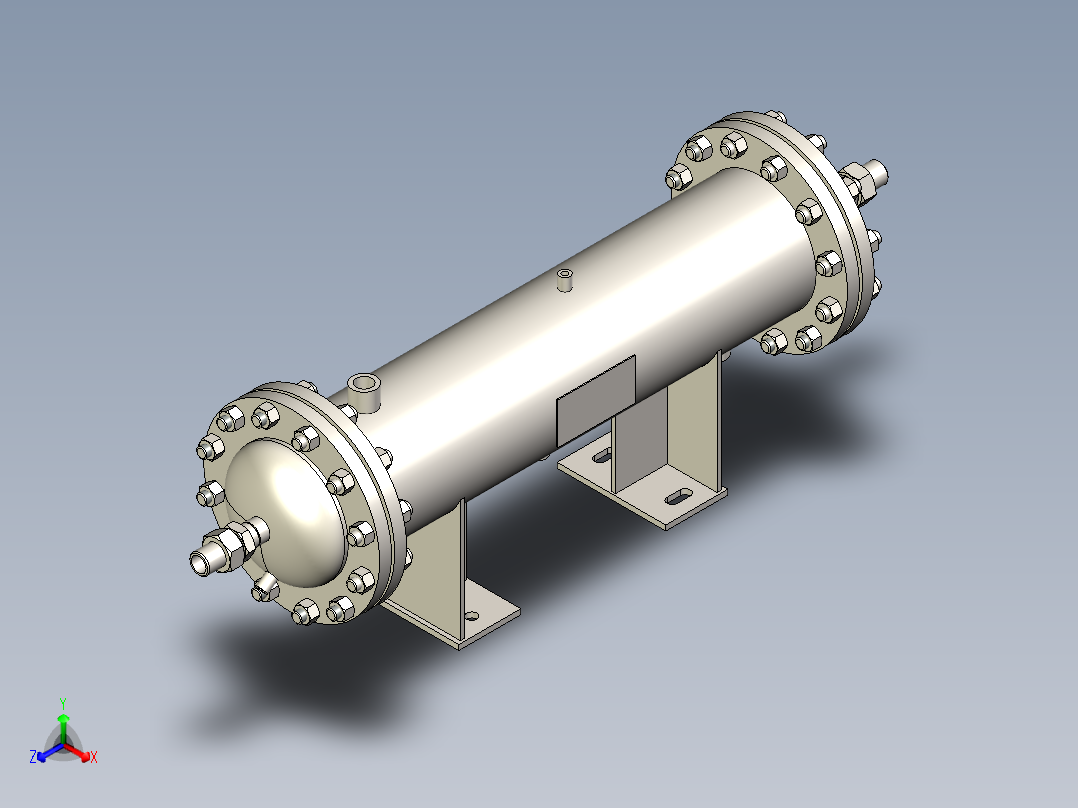气体冷却器 219x900-DN32正等轴测图