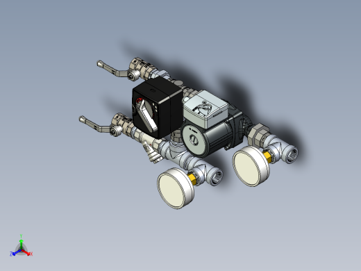 仪表、流量计(40)正等轴测缩略图