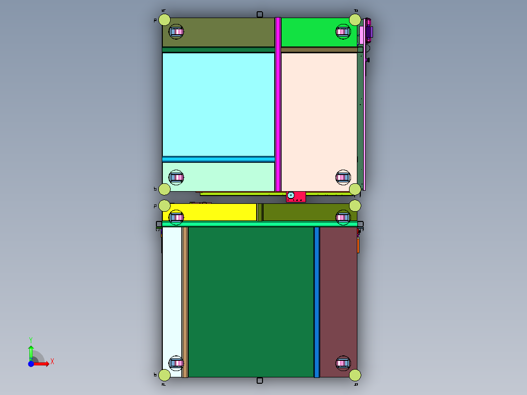 SMT刮刀智能清洗检测储存一体机前视图