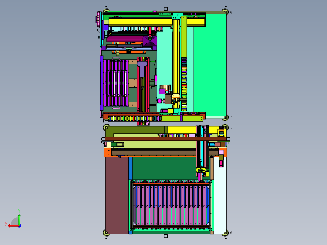 SMT刮刀智能清洗检测储存一体机后视图