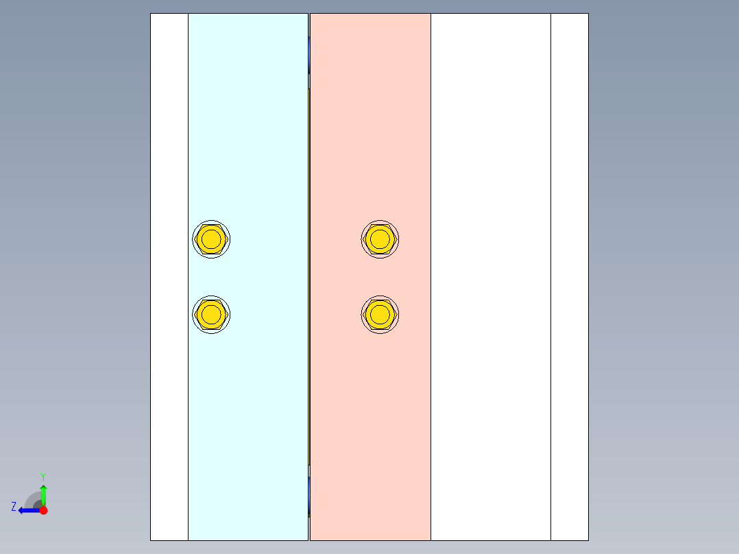 迷你音箱配件（两板模多穴产品）右视图