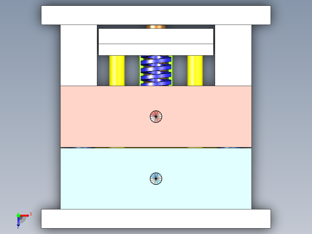 迷你音箱配件（两板模多穴产品）俯视图