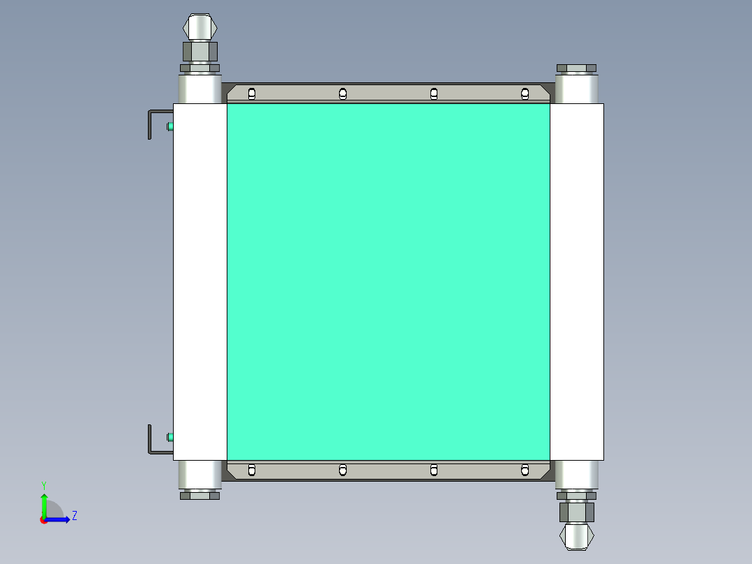 B3004135-油冷却器左视图