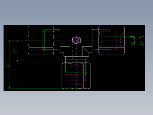 PARKER管接头EO Union tee T06L71_front