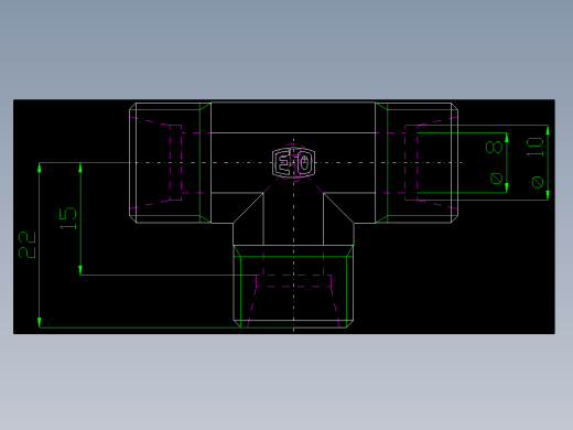 PARKER管接头EO Union tee T10LCFX_front