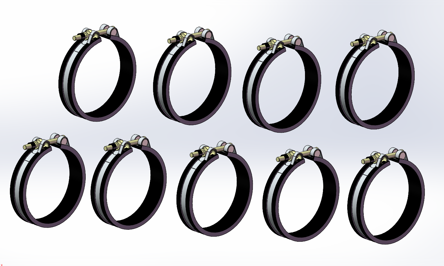 9款WKM08140Y无线圈卡箍模型