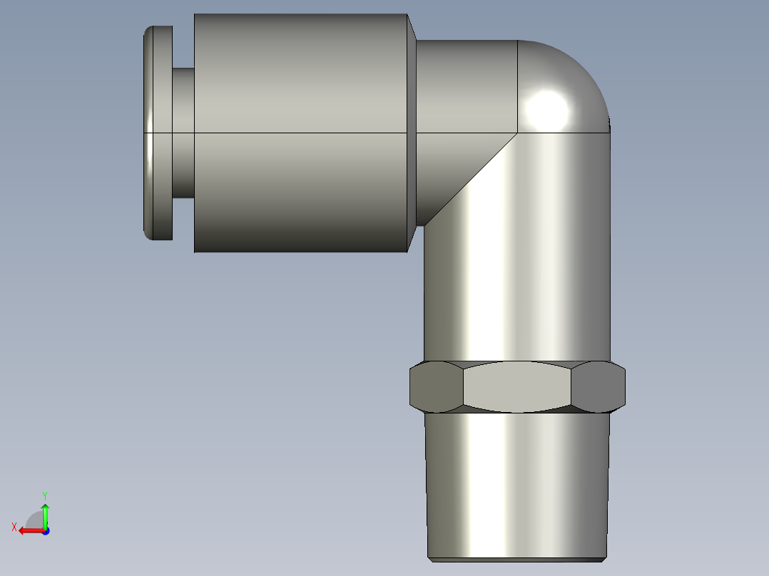 气管接头KQ2L06-01S后视图