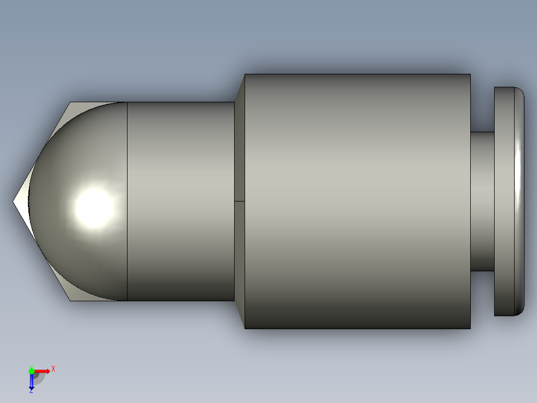 气管接头KQ2L06-01S俯视图