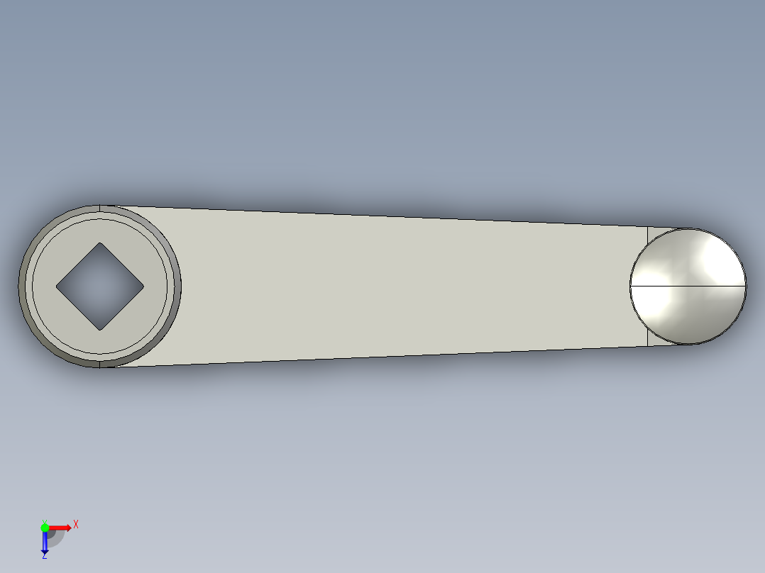 MISUMI手揺把手MBCH14俯视图