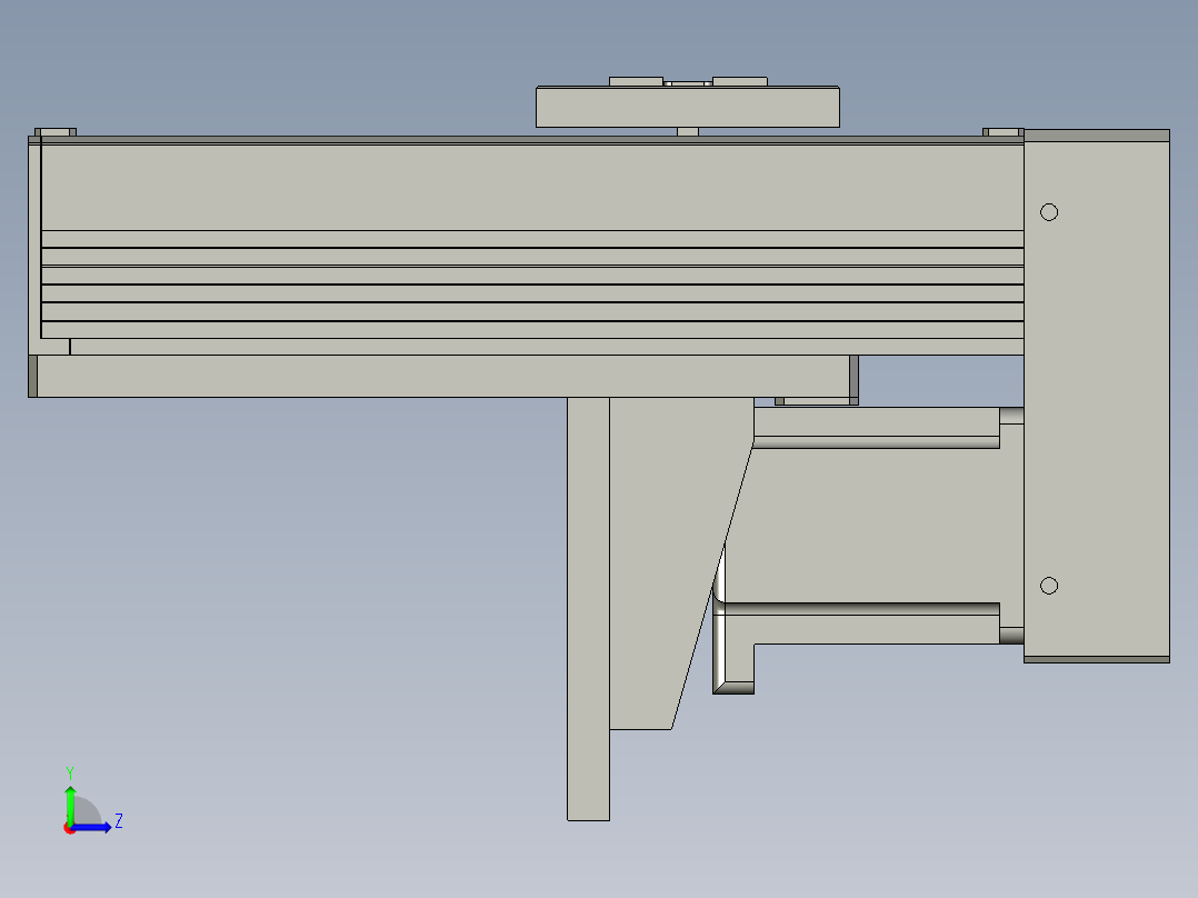 TCD-60封闭间接式背装左视图