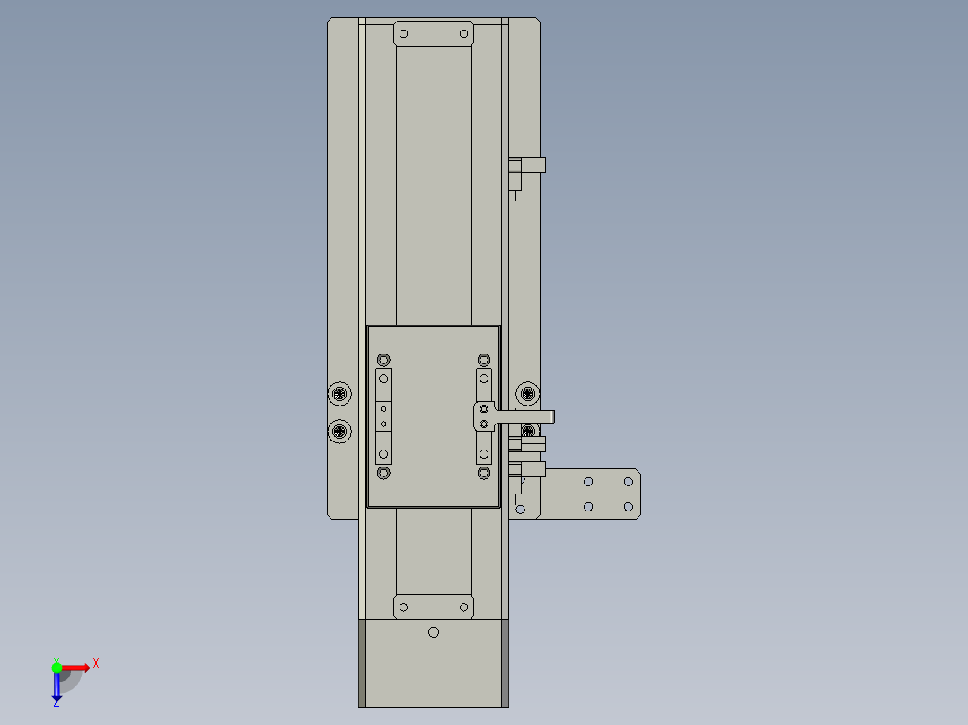 TCD-60封闭间接式背装俯视图