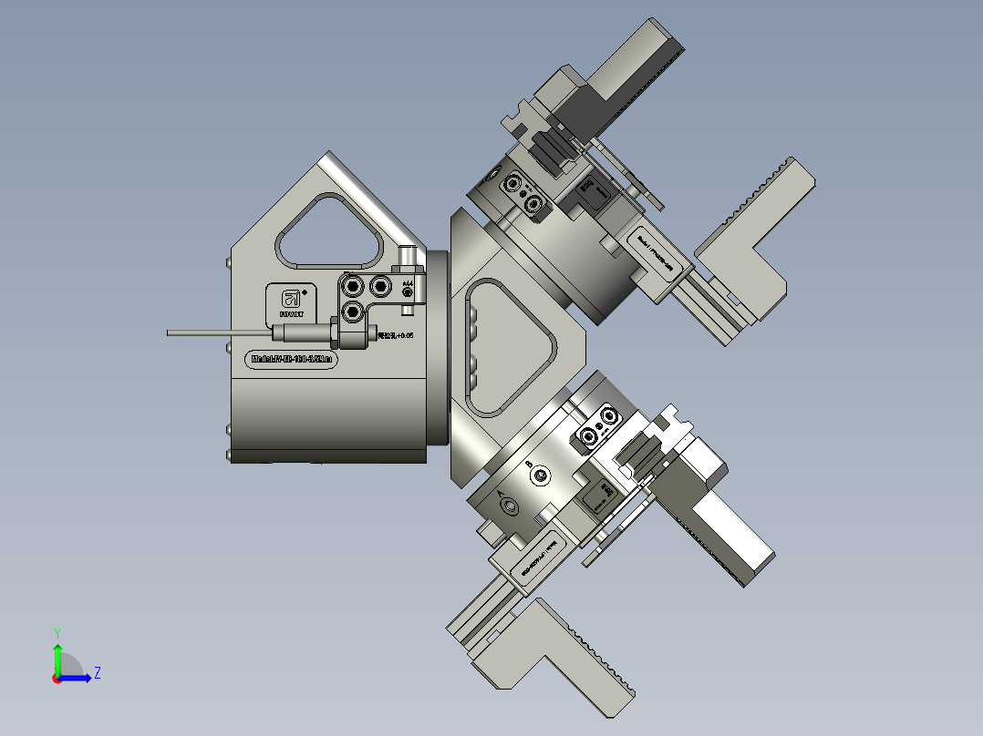 旋转手抓左视图