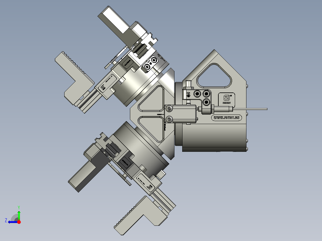 旋转手抓右视图