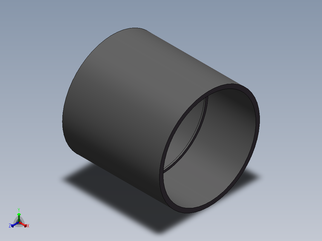 COUPLING__DN400_PN10_UPVC正等轴测图