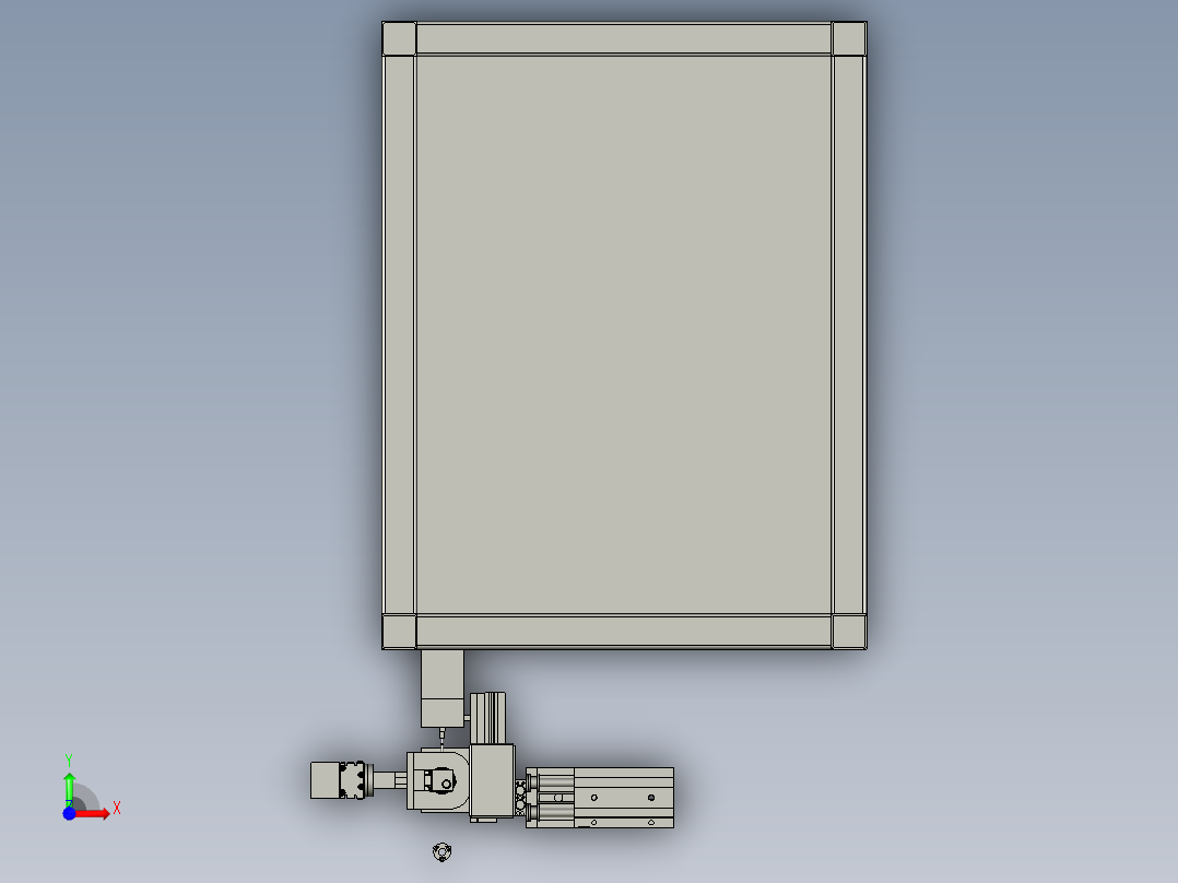 推力斜坡上料总成前视图