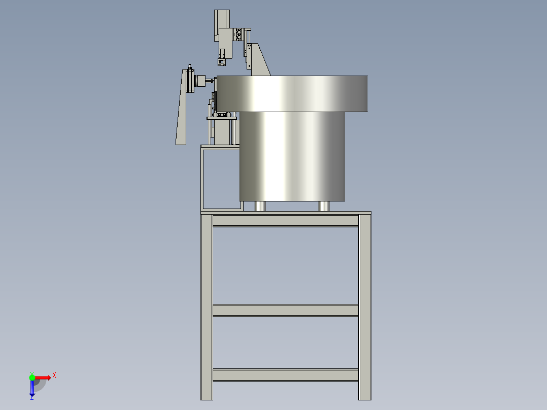 推力斜坡上料总成俯视图