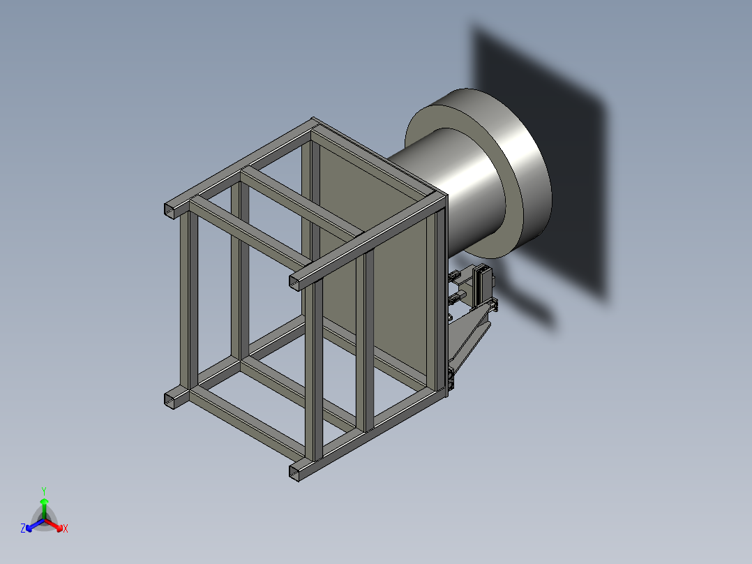 推力斜坡上料总成正等轴测图