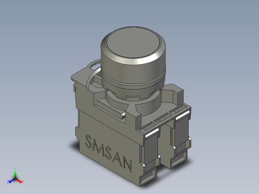 按钮QG115-A2-10K_K正等轴测缩略图