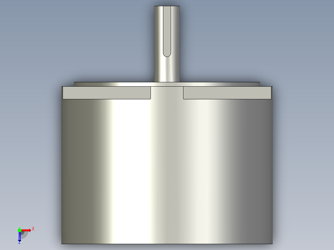 机械臂第二节步进电机FL86BYG62俯视图