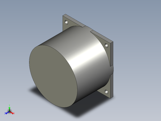 机械臂第二节步进电机FL86BYG62正等轴测缩略图