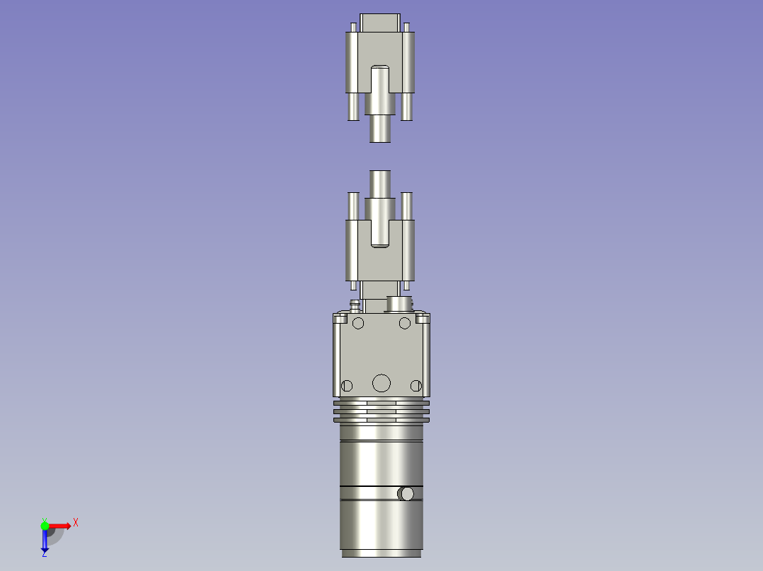 端面外观相机+镜头-焦距80mm俯视图