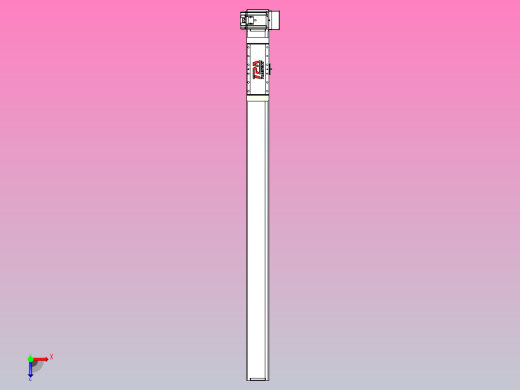 伺服电机集成皮带传动直线执行器TPA-OCB-100-192-L1150-LU-P75-N3俯视缩略图