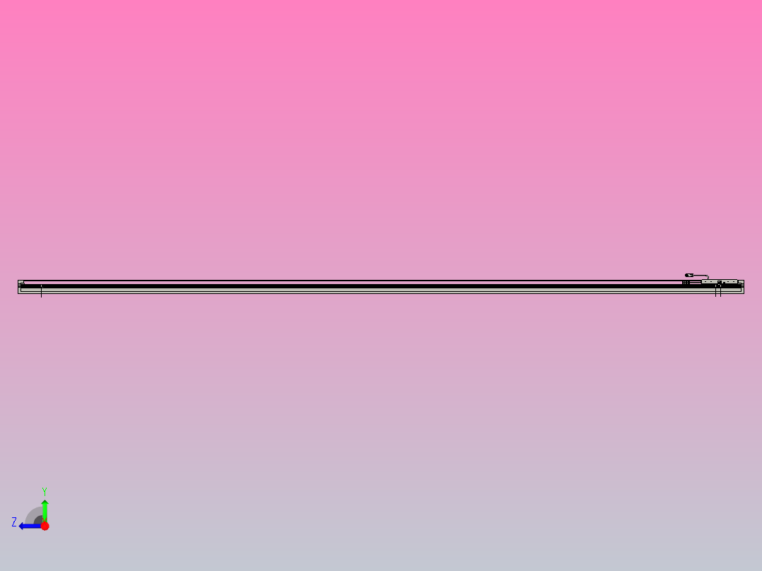 直驱直线电机轴TPA-LNP2-140-20C3-1-L3600-3-C-05-N3右视图