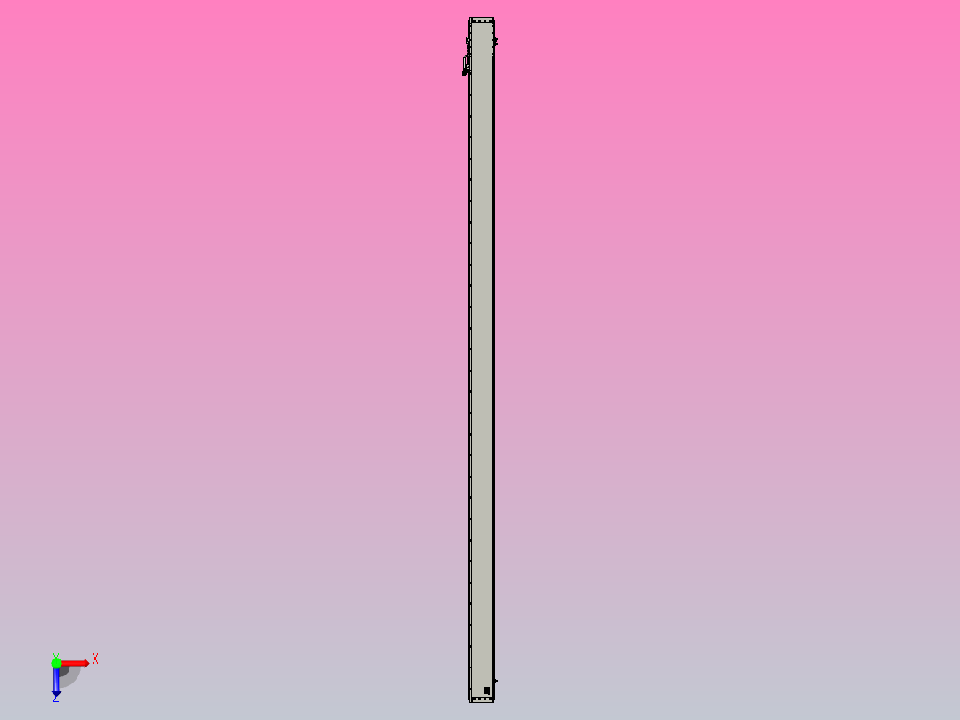 直驱直线电机轴TPA-LNP2-140-20C3-1-L3600-3-C-05-N3俯视图