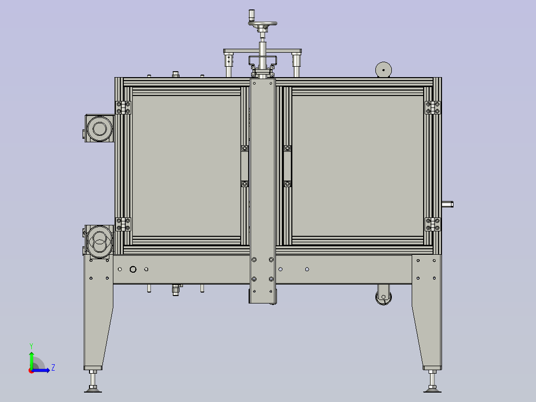 工字封箱机的电动总成左视图