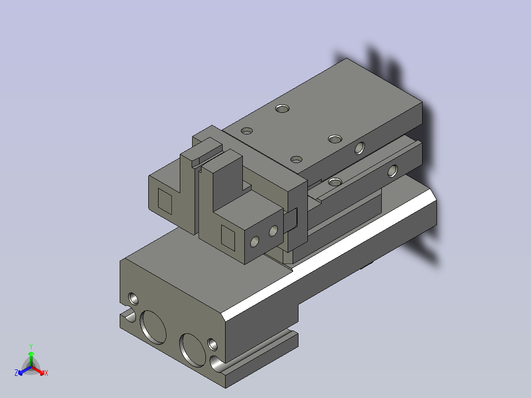 止动夹爪部份装配1220主视图