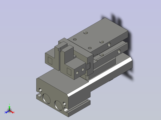 止动夹爪部份装配1220正等轴测缩略图