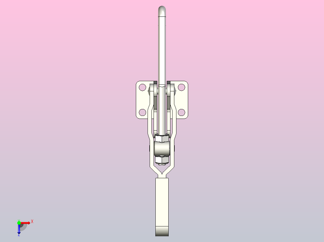 水平拉紧系列门闩式快速夹钳[QC-40371]俯视图